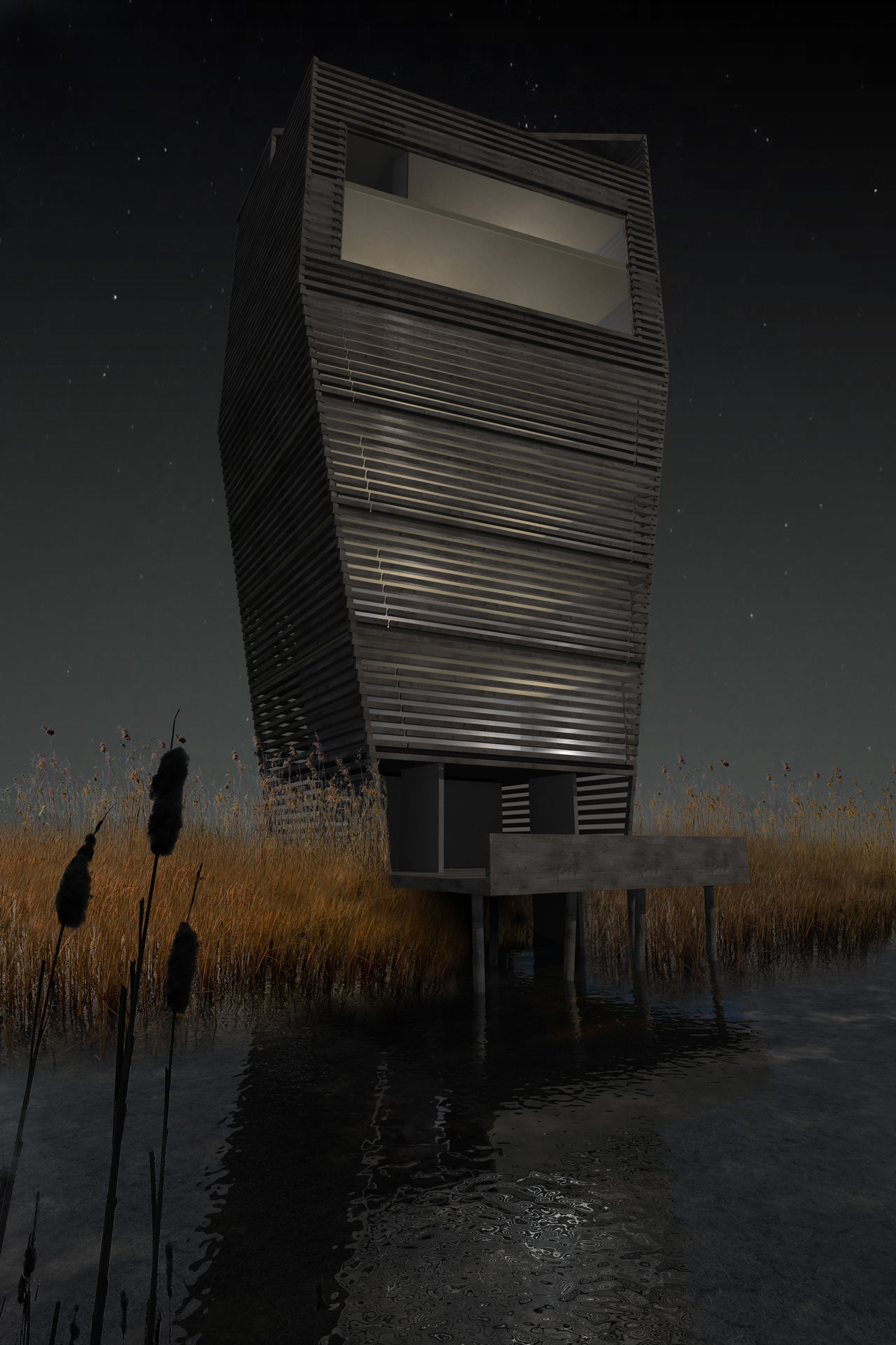 Evezősközpont céltornya