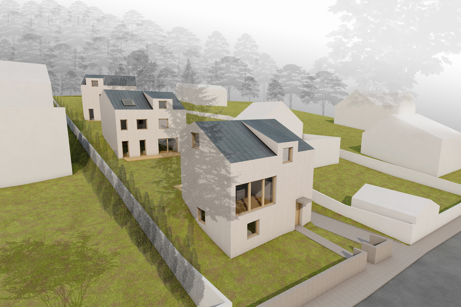 Erdő melletti társasház