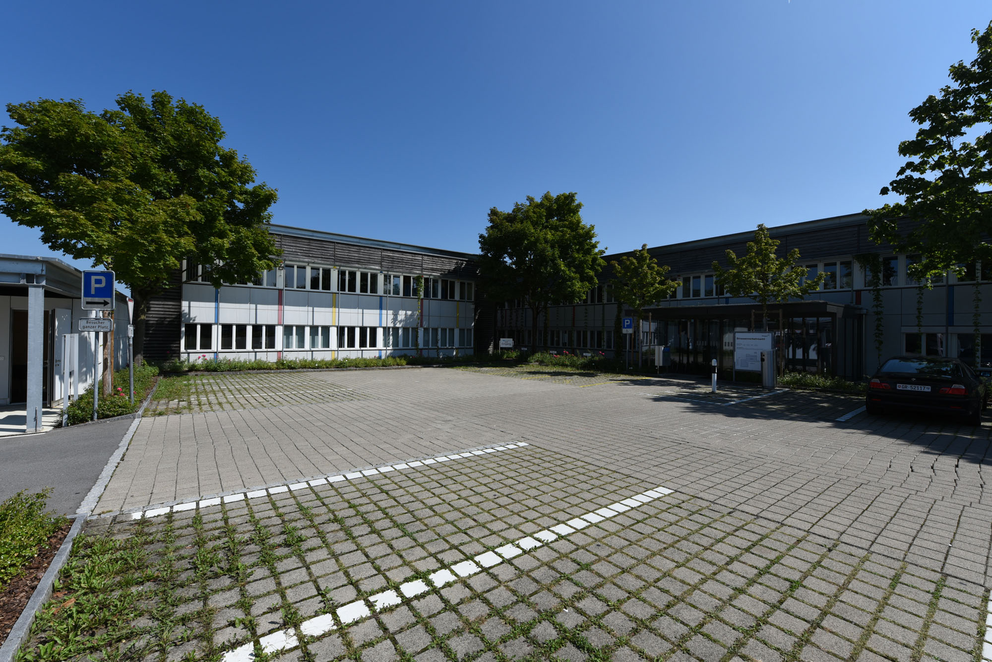 Buszgarázs bővítése, Amriswil, Svájc